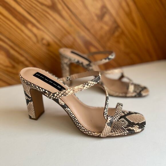 Steve Madden Jerri Leather Heel Snake Print Multi - Picture 2 of 8